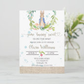 Peter Rabbit Baby shower Invitation (Debout devant)