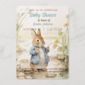 Peter Rabbit Baby shower Invitation (Devant)