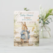 Peter Rabbit Baby shower Invitation (Debout devant)