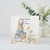 Peter Rabbit Baby shower Invitation (Debout devant)