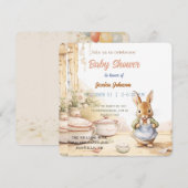 Peter Rabbit Baby shower Invitation (Devant / Derrière)