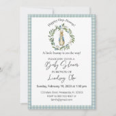 Peter Rabbit Baby shower Invitation modifiable (Devant)