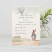 Peter Rabbit Baby shower Kaart (Staand voorkant)