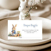 Peter Rabbit Baby shower Luier Raffle Ticket Informatiekaartje