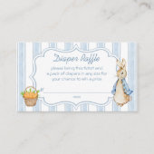 Peter rabbit baby shower luierverloting informatiekaartje (Voorkant)