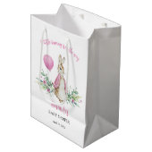 Peter Rabbit Baby shower Medium Cadeauzakje (Voorkant Gekanteld)