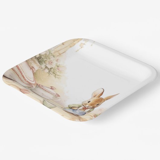Peter Rabbit Baby shower Papieren Bordje (Gebogen)