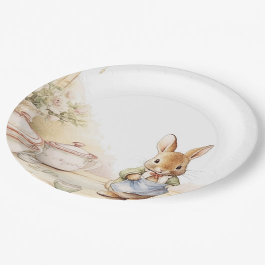 Peter Rabbit Baby shower Papieren Bordje (Gekanteld)