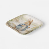 Peter Rabbit Baby shower Papieren Bordje (Gebogen)