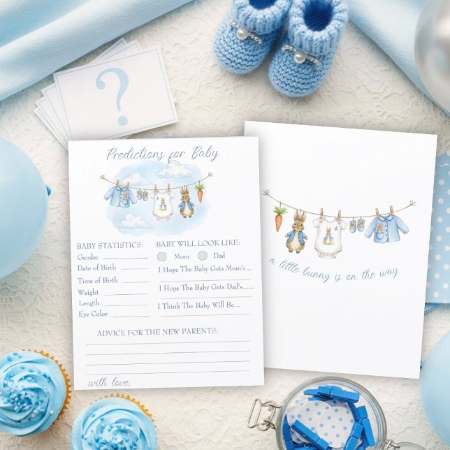 Peter Rabbit Baby Shower Predictions and Advice (Creator heeft geüpload)