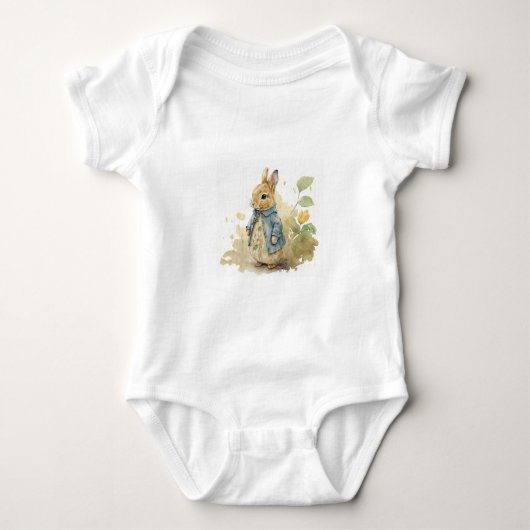 Peter Rabbit Baby shower Romper (Voorkant)