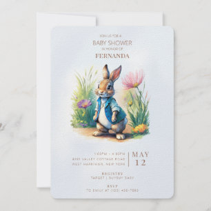 Peter Rabbit Baby shower Uitnodiging