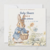 Peter Rabbit Baby shower Uitnodiging (Voorkant)