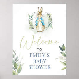 Peter Rabbit Baby shower Uitnodiging Poster