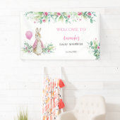 Peter Rabbit Baby shower Welkom Achtergrond Spandoek (Insitu)