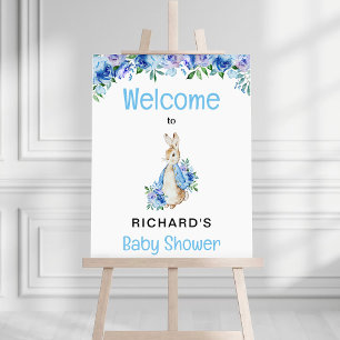 Peter Rabbit Baby shower Welkom Poster