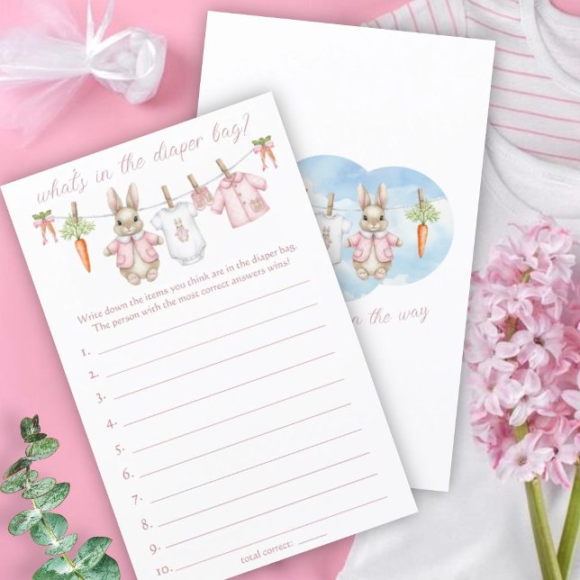 Peter Rabbit Baby Shower What's In The Diaper Bag (Creator heeft geüpload)