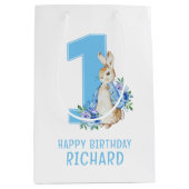 Peter Rabbit Baby's eerste verjaardag Medium Cadeauzakje (Voorkant)
