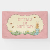 Peter Rabbit | Bannière d'anniversaire de naissanc (Horizontal)