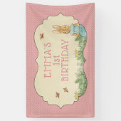 Peter Rabbit | Bannière d'anniversaire de naissanc (Vertical)