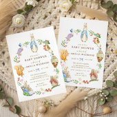 Peter Rabbit Beatrix Potter Babyfeestje Kaart