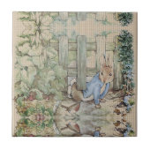 Peter Rabbit Beatrix Potter Sneaking Tegeltje (Voorkant)