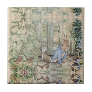 Peter Rabbit Beatrix Potter Sneaking Tegeltje