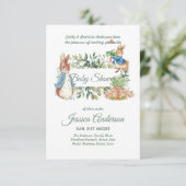 Peter Rabbit BÉBÉ DOUCHE Invitations garçon ou fil (Debout devant)