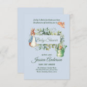 Peter Rabbit BÉBÉ DOUCHE Invitations garçon ou fil (Devant / Derrière)