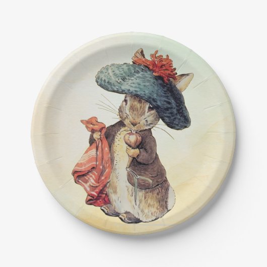 Peter Rabbit (Benjamin) papieren Borden Papieren Bordje (Voorkant)