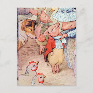 Peter Rabbit (biggen) Weefselpapier Briefkaart