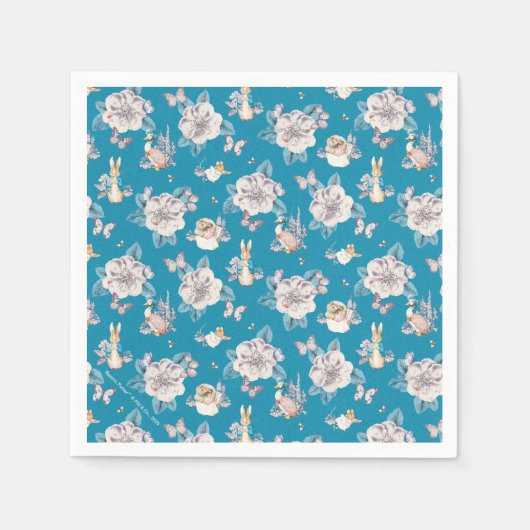 Peter Rabbit | Blauwe tuin Servet (Voorkant)