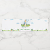 Peter Rabbit Bouteille d'eau Étiquette fête d'anni (Étiquettes simples)