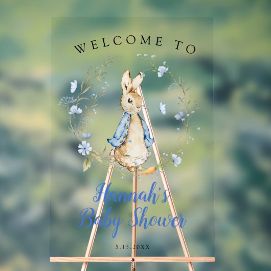 Peter Rabbit Boy Affiche de bienvenue Foam Board (Neutre)