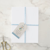Peter Rabbit Boy Baby shower dank u Cadeaulabel (Met Touw)