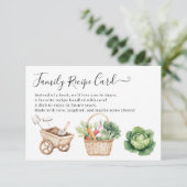 Peter Rabbit Boy Baby shower Famille Recette Carte (Debout devant)