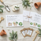 Peter Rabbit Boy Baby shower Famille Recette Carte