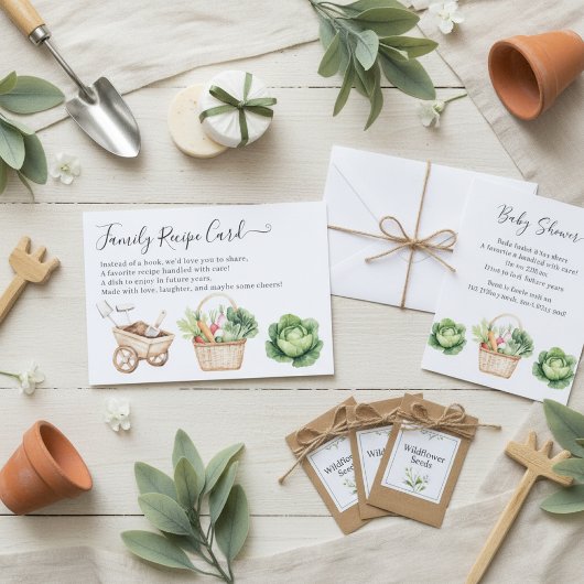 Peter Rabbit Boy Baby shower Famille Recette Carte