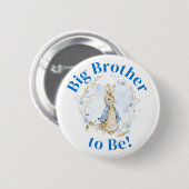 Peter Rabbit Boy "Big Brother-to-Be" Button (Voorkant /achterkant)
