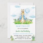 Peter Rabbit Boy Invitation d'anniversaire (Devant)
