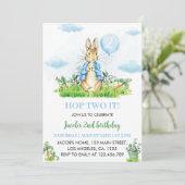 Peter Rabbit Boy Invitation d'anniversaire (Debout devant)