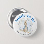 Peter Rabbit Boy "Tante-to-Be" Button (Voorkant /achterkant)