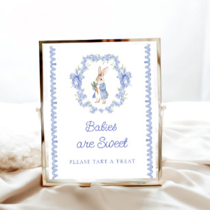 Peter Rabbit Bunny Baby's zijn zoet Neem een trakt Poster