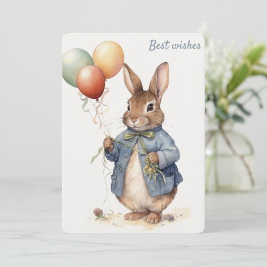 Peter Rabbit Carte de voeux (Debout devant)