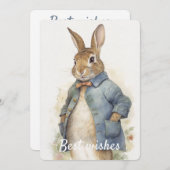 Peter Rabbit Carte de voeux (Devant / Derrière)