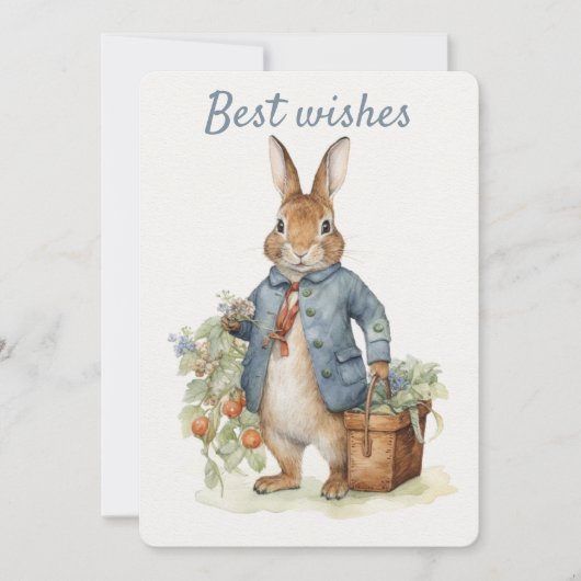 Peter Rabbit Carte de voeux (Devant)
