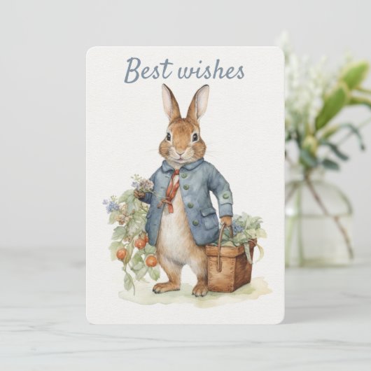 Peter Rabbit Carte de voeux (Debout devant)