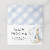 Peter Rabbit Cartes de Place (Extérieur déplié)