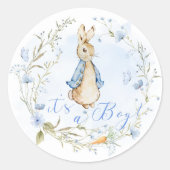 Peter Rabbit C'est un garçon - Stickers blancs (Devant)