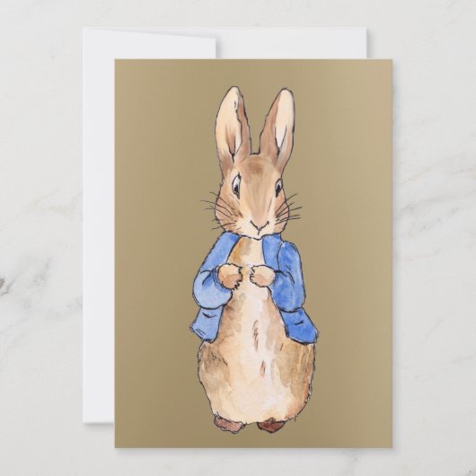 Peter Rabbit dans Gold Invitation (Devant)